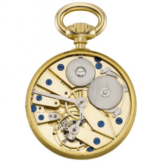 French open faced keyless Montre Simple dress watch Circa 1912