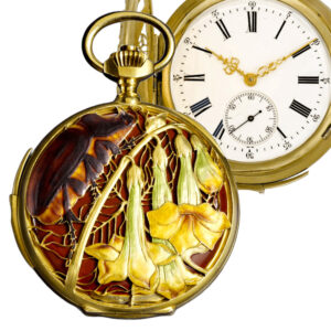 French Art Nouveau quarter repeating full hunter watch Circa 1900
