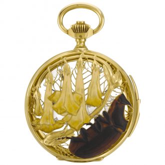 French Art Nouveau quarter repeating full hunter watch Circa 1900