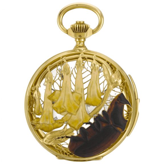 French Art Nouveau quarter repeating full hunter watch Circa 1900 French Art Nouveau quarter repeating full hunter watch Circa 1900
