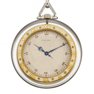 Swiss/French rock crystal open faced dress watch Circa 1925