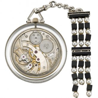 Swiss/French rock crystal open faced dress watch Circa 1925