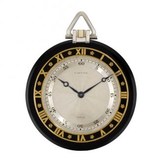 Fine French open faced Art Deco keyless lever dress watch Circa 1925