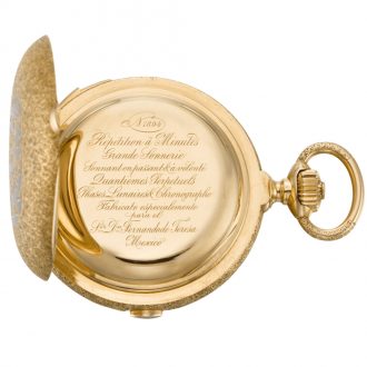 Mexican complicated repeating chronograph clock watch Circa 1894