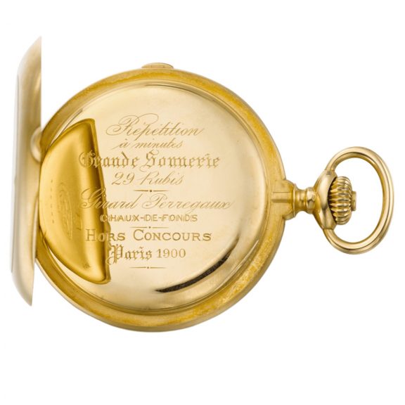 Swiss minute repeating grande sonnerie clock watch Circa 1900 Swiss minute repeating grande sonnerie clock watch Circa 1900