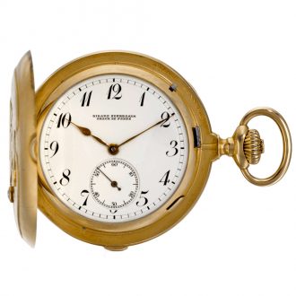 Swiss minute repeating grande sonnerie clock watch Circa 1900