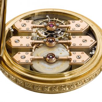 Rare and heavy Swiss one minute tourbillon full hunter watch Circa 1890