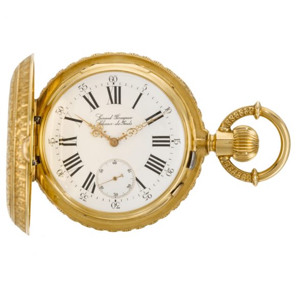 Rare and heavy Swiss one minute tourbillon full hunter watch Circa 1890 Rare and heavy Swiss one minute tourbillon full hunter watch Circa 1890