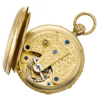 Austrian tourbillon watch with réaumur thermometer Circa 1840