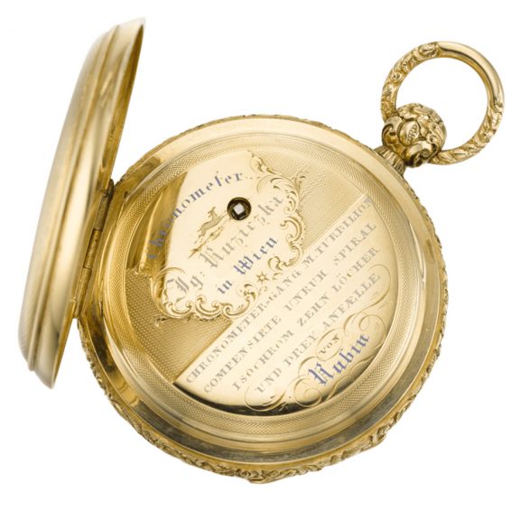 Austrian tourbillon watch with réaumur thermometer Circa 1840 Austrian tourbillon watch with réaumur thermometer Circa 1840