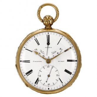 Austrian tourbillon watch with réaumur thermometer Circa 1840