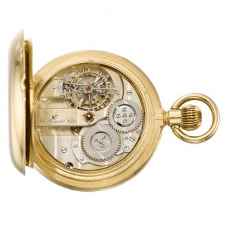 American one minute tourbillon full hunter watch Circa 1890