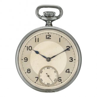 Swiss open faced one minute tourbillon pocket watch Circa 1930