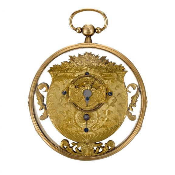Rare Swiss semi skeletonised amphora shaped watch Circa 1810 Rare Swiss semi skeletonised amphora shaped watch Circa 1810