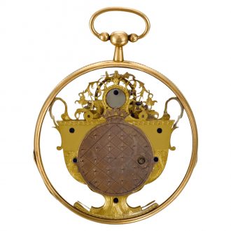 Rare Swiss semi skeletonised amphora shaped watch Circa 1810