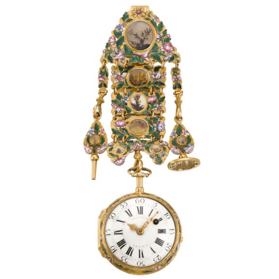 French quarter repeating à toc verge with matching chatelaine Circa 1749 French quarter repeating à toc verge with matching chatelaine Circa 1749