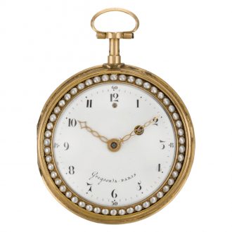 French quarter repeating watch with selector for bell strike Circa 1790