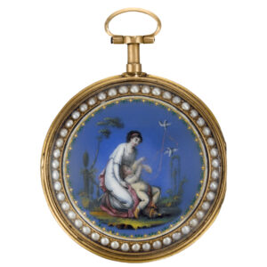 French quarter repeating watch with selector for bell strike Circa 1790