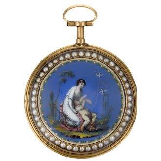 French quarter repeating watch with selector for bell strike Circa 1790