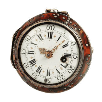 French pair-cased watch with tortoiseshell outer case Circa 1782