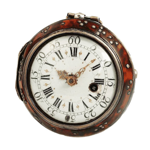 French pair-cased watch with tortoiseshell outer case Circa 1782