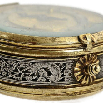 German single handed coach clock with alarm Circa 1600