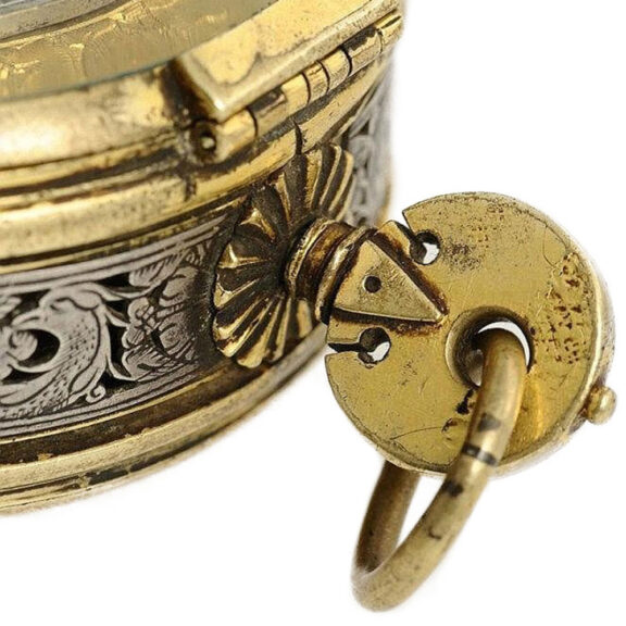 German single handed coach clock with alarm Circa 1600 German single handed coach clock with alarm Circa 1600