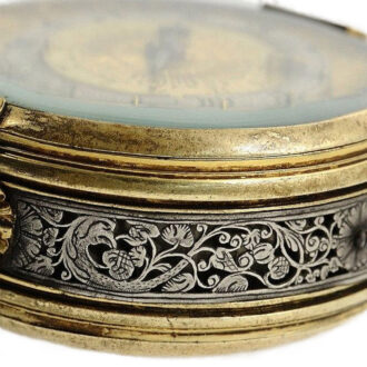 German single handed coach clock with alarm Circa 1600