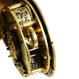 German single handed coach clock with alarm Circa 1600