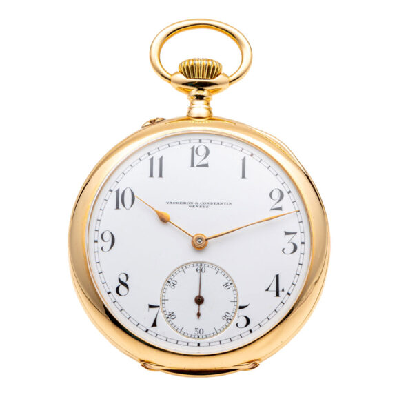Swiss 18 carat gold open faced lever pocket watch Circa 1910