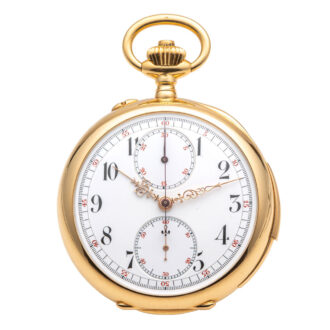 Swiss 18 carat gold minute repeating chronograph Circa 1890