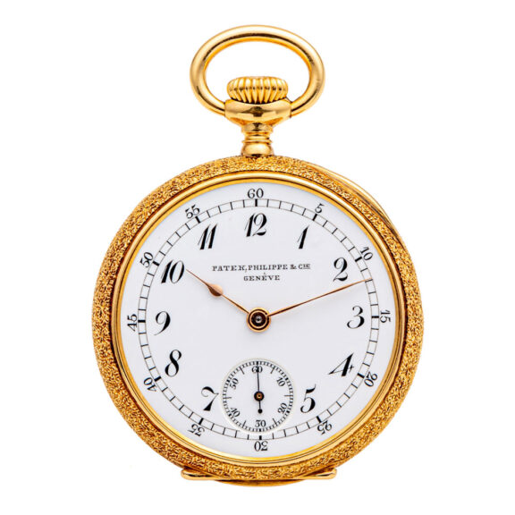 Swiss 18 carat gold open faced lever pocket watch Circa 1910