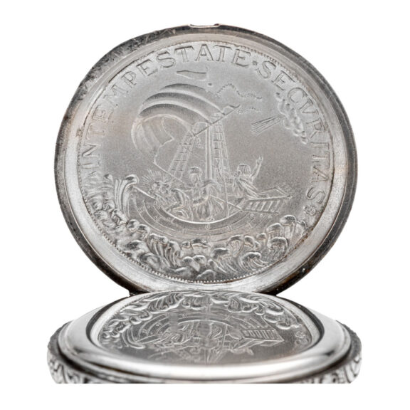Fine, rare Swiss silver open faced lever watch Circa 1890 Fine, rare Swiss silver open faced lever watch Circa 1890