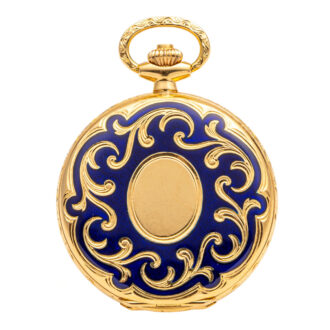 Fine Swiss gold and enamel hunting cased lever Circa 1983 Fine Swiss gold and enamel hunting cased lever Circa 1983