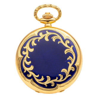 Fine Swiss gold and enamel hunting cased lever Circa 1983 Fine Swiss gold and enamel hunting cased lever Circa 1983