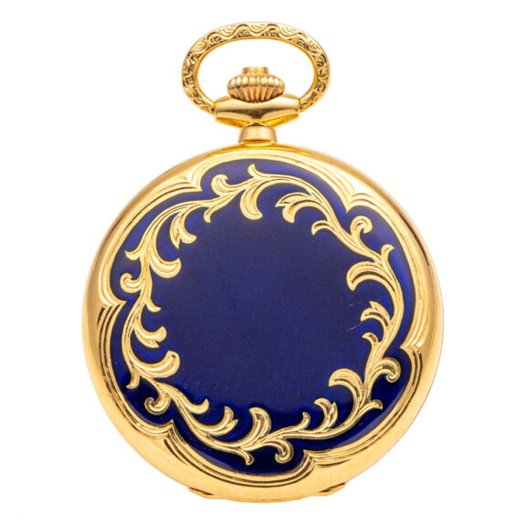 Fine Swiss gold and enamel hunting cased lever Circa 1983 Fine Swiss gold and enamel hunting cased lever Circa 1983