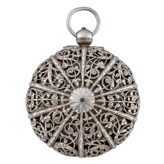 Early French silver striking clockwatch with alarm Circa 1650 Early French silver striking clockwatch with alarm Circa 1650