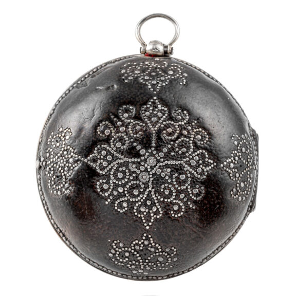 English silver pair cased verge watch with date Circa 1668 English silver pair cased verge waEnglish silver pair cased verge watch with date Circa 1668tch with date Circa 1668