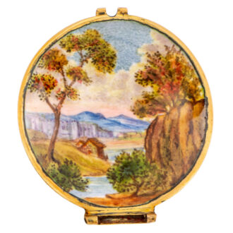 Early French 21k gold and enamel verge watch Circa 1680
