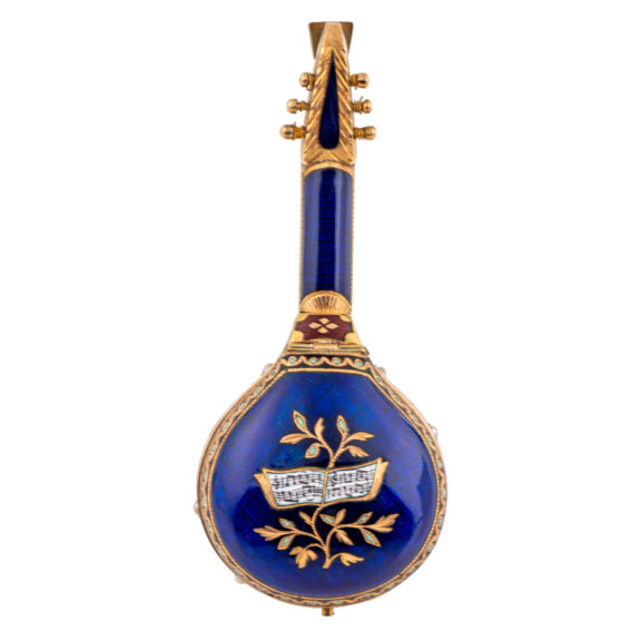 Austrian gold, enamel and pearl set form watch Circa 1810 Austrian gold, enamel and pearl set form watch Circa 1810