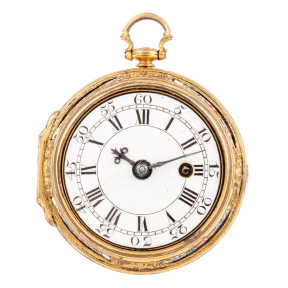 Decorative English pendant watch with chatelaine Circa 1760