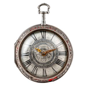English silver pair cased repeating coach watch circa 1780