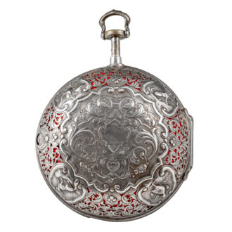 English silver pair cased repeating coach watch circa 1780