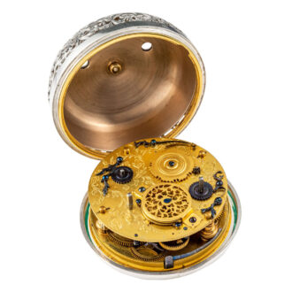 Large Japenese pair cased striking coach watch Circa 1815
