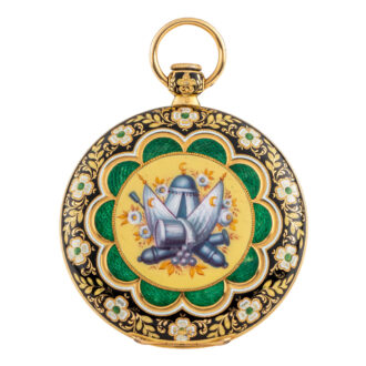 Gold and enamel cylinder for the Turkish market Circa 1830