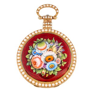 Very fine Swiss gold duplex for the Chinese market Circa 1860