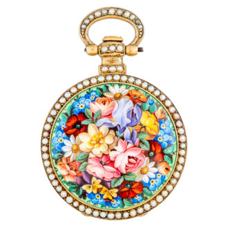 Swiss gilt cylinder watch for the Chinese market Circa 1880