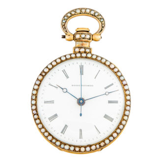 Swiss gilt cylinder watch for the Chinese market Circa 1880 Swiss gilt cylinder watch for the Chinese market Circa 1880