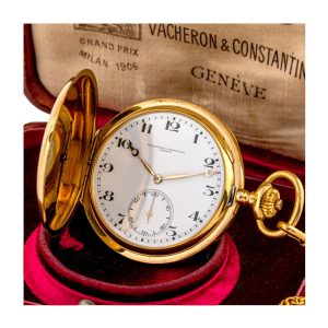 Very fine Swiss 18k gold hunting cased lever watch Circa 1890