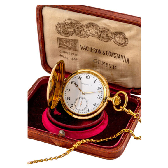 Very fine Swiss 18k gold hunting cased lever watch Circa 1890 Very fine Swiss 18k gold hunting cased lever watch Circa 1890